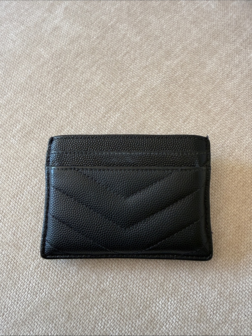 Saint Laurent Monogramme quilted textured-leather cardholder - Picture 2 of 11